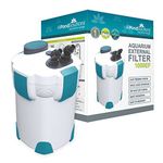 allpondsolutions 1000EF Aquarium External Fish Tank Water Filter for Coldwater, Tropical or Marine Aquariums, for Tanks Up to 400 Litres – Includes Filter Media, hose and Spray Bar - Full Kit.