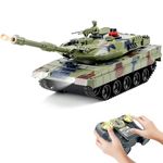 kaim Remote Control Tank for Boys,1:24 RC Army Tank,with Smoke,Lights & Sounds,Panther Tank Toy,Great Gift Toy for Kids