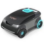 (2024 New) AIPER Scuba E1 Cordless Robotic Pool Cleaner with Advanced Particle Filtration, Lasts up to 100-130 Mins, Self-Parking Technology, Ideal for Above-Ground Pools up to 1100 Sq.ft