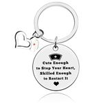 Nursing Keyring Gift RN NP Nurses Keychain Nursing Graduation Student Gift Appreciation Gifts for Doctor Nurse Medical School Graduation Gifts Medical Technician Gifts Thanksgiving Birthday Gifts