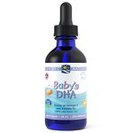 Nordic Naturals Baby's DHA Liquid - Omegas From Arctic Cod Liver Oil with Vitamin D3, Safe and Effective for Babies, 60 mL