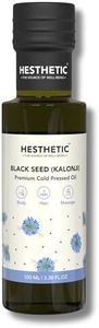 HESTHETIC - Cold Pressed Black Seed (Kalonji) Oil | 100ml | For Skin, Hair & Massage | 100% Pure & Natural Virgin Oil | High Thymoquinone | Skin Firming & Anti Aging | Glass Bottle