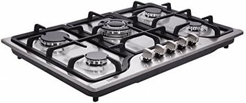 Deli-kit 30 inch Gas Cooktops Dual Fuel Sealed 5 Burners Gas Cooktop Drop-In Stainless Steel Gas Hob Gas DK257-A01 Cooktop