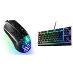 SteelSeries Aerox 3 Holey RGB Gaming Mouse + SteelSeries Apex 3 TKL RGB Gaming Keyboard Bundle