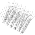 10 Feet Bird Spikes, Stainless Steel Bird Deterrent Spikes for Outside Repellent Pigeon, Crows, Woodpeckers and Rodent