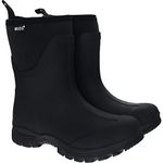 Muds Dovestone, Ladies Short Welly in Black - UK Size 7