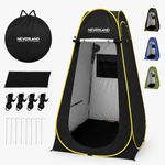 NEVERLAND Pop up Privacy Shower Tent - Portable Changing Shower Tent, Dressing Room, Bathroom, Outdoor Rain Shelter for Camping, Hiking, Beach (Black)