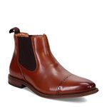 STACY ADAMS Men's, Maury Cap Toe Chelsea Boot, Cognac, 9