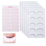 nuoshen 25 Pairs Training Lashes, Eyelash Extension Training Kit Practice Lashes Strips Self Adhesive for Teaching Lashes Extension Supplies