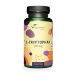 Vegavero L-Tryptophan 220 mg | 120 Capsules (4 Months Supply) | NO Additives | Lab-Tested | Pure L Tryptophan Supplement | Vegan