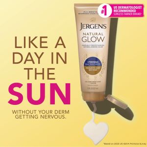 Jergens Natural Glow Firming Body Moisturizer, Medium to Tan, 7.5oz