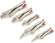 Crescent CLP5SETN-08 Curved Jaw Locking Pliers Set, 5 Pieces