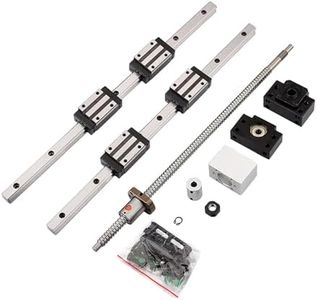 2Pcs 300MM HGR15 Linear Guide Rail with 4 Bearing Block,1Pcs 300MM SFU1204 Ball Screw with Metal Deflector Ball Screw Nut