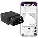 PlanetGPS (OBD 4G) - Real-Time OBDII GPS Tracker with OBD2 Diagnostics for Cars Trucks Fleet (Worldwide Coverage) - Subscription Required (SIM Card Included)