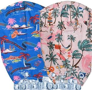 Uadonile Dog Hawaiian Shirts,Wettable Water, Instant Cooling, Air-mesh Fabric Dog UV Shirt,Dog Cooling Shirts,Quick Dry Sun T-Shirt for Small Medium Large Dog Breed,Girl Boy Dogs Outfit,2Pack.