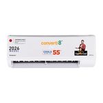 Panasonic 1.0 Ton 3 Star Inverter Split AC (Smart Auto Cool, Higher Airflow, 55°C Oper., Crystal Clean, Copper Cond.,8in1 Convertible,2-Way,Powerful Mode,PM0.1 Filter,CS/CU-SU12BKY3T,2026 Model,White)
