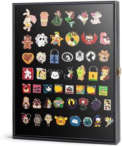 tutata Pin Display Case, 11" X 14" Shadow Box for Lapel Pin, Pin Collection Holder, Pin Display Frame for Disney Pins, Black