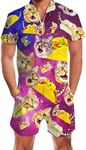 RAISEVERN Rompers for Men Taco Cat 