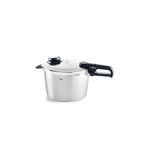 Fissler Vitavit Premium Pressure Cooker with Steamer Insert - Premium German Construction - Built to Last for Decades - Safe & Easy Pressure Cooker with Glass Lid - For All Cooktops - 8.5 Quarts