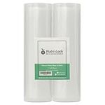 Nutri-Lock Sous Vide Vacuum Sealer Bags. 2 Rolls 28cm x 15m (30 Metres Total). Bulk Commercial Grade Sealer Bag Rolls. 11"x50'.