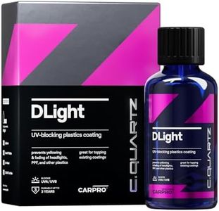 CARPRO CQUARTZ DLight - UV Ceramic Coating for PPF, Headlights, Plastics & Paint - Prevents Yellowing, Fading & Cracking - Maintains Gloss, Prevents Discoloration, Ensures Surfaces Stay Vibrant - 30ml