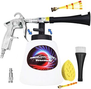 Practisol Car Interior Cleaner, Auto Detail Tools Car Detailing Kit(Needs Air Compressor) High Pressure Car Cleaning Gun Car Cleaning Kit for Vehicle Upholstery Carpet Seat