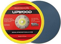 UPWOOD 2 pcs 6" Vinyl Face PSA Backing Pad for Air Sander Polisher, 5/16" Arbor with 24 Thread 1,3000RPM DA Sanding Pad