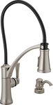 Delta Foundry Single-Handle Pull-Down Sprayer Kitchen Faucet with Shield Spray and Soap Dispenser in Spot Shield Stainless