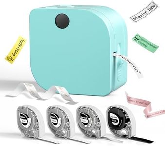 Phomemo Label Maker Machine with Tape, P12 Bluetooth Mini Label Makers Thermal Transfer Ribbon Printer Machine with Multiple Templates for Home, School, Clothes, Gift Wrapping, Office