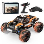 BEZGAR 4X4 1:16 Off-Road Remote Control Truck HP161, High Speed Waterproof Hobby Grade RC Cars All Terrain Toy Truck with Upgrade Chassis for Kid ＆ Adults Two Batteries