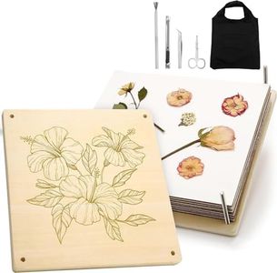 10 Layers Extra Large 11x11 Inch Wooden Flower Press Kit for Flower and Plant Preservation, DIY Pressed Flower CraftPerfect for Nature Lovers, Adults and Teens - Quttly