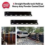 Landscape Hand Tool Rack Holder Steel for Truck Trailer Lawn Equipment Organizer