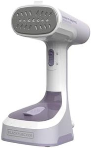 BLACK+DECKER Easy Store Pro Foldable Steamer, 45-Second Heat Up, Extra Long Power Cord & Lint Remover Attachment, Powerful Steam Performance for Clothes, Drapes & Upholstery