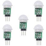 Stemedu HC-SR312 AM312 Mini PIR Motion Sensor Indoor Human Sensing Module Pyroelectric Infrared IR Distance Detector for Ar-duino for Raspberry Pi (Pack of 5)