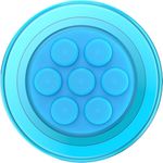 PopSockets Phone Grip with Expanding Kickstand Compatible with MagSafe, Adapter Ring Included, Phone Holder, Wireless Charging Compatible Playfull, Popout - Popper Electric Blue