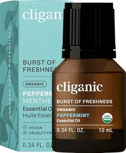Cliganic Organic Peppermint Essential Oil Pure Aromatherapy
