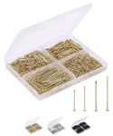 Mr. Pen- Nail Assortment Kit, 600 Pcs, 4 Sizes, Gold, Small Nails, Nails for Hanging Pictures, Finishing Nails, Wall Nails for Hanging, Pin Nails, Hardware Nails, Assorted Nails, Galvanized Nails