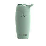 PROMiXX Shaker Bottle - Premium Protein Shaker Cup for Supplement Shakes - Easy Clean, Stainless Steel Cup (550ml/18oz, Seagrass Green)