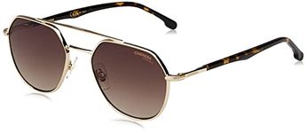 Carrera Unisex Non-Polarized UV protected Brown Lens Glass Metal Hexagonal Sunglasses 205789