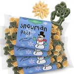 Pastabilities Fun Shaped Pasta for Kids - Christmas - Snowman and Snowflake Holiday Theme, Non-GMO Natural Wheat and Vegetable Pasta, All-Natural, Kosher Certified, Made in the USA, (4 Pack, 14 Oz)