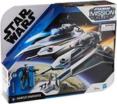 STAR WARS - Mission Fleet - 2.5inch Bo-Katan Gauntlet Starfighter - Stellar Class - Vehicle with Repositional Projectile Launcher - Action Figure and Toys for Kids - Boys and Girls - F1139 - Ages 4+