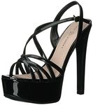 Chinese Laundry Women's Teaser 2 Heeled Sandal black patent 8.5 M US