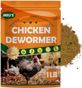 Jmxu's Chicken Dewormer Powder, Natural Formula Poultry Dewormer, Chicken Dewormer Powder for Laying Hens, Poultry Medicine Supplies to Relieve and Prevent Worms, 1 LB