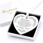 Beecreative Personalised Godmother Gifts, Birthday Christmas Mothers Day Gifts for Godmother, Gifts from Goddaughter Godson, Godmothers Are A Blessing, Ceramic Ornament With Gift Box