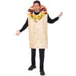 Spooktacular Creations Men Burrito Costume Adult Fun Food Costume Outfit Deluxe Set for Halloween Dress Up Party-Standard