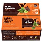 RiteBite Max Protein Active Green Coffee Beans Protein Bars with 20g Protein, 7g Fiber & 21 Vit. & Minerals | 0 Added Sugar, No Cholesterol & Trans Fat For Upto 4h of Energy, Healthy Snack, 70g (Pack of 12)