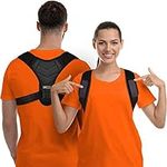 Gearari Posture Corrector for Men and Women, Bodywellness Fix Upper Back Brace for Clavicle Support, Adjustable Back Straightener and Providing Pain Relief from Neck, Back & Shoulder Under Clothes