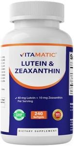 Vitamatic Lutein 40mg with Zeaxanthin 10mg, Eye Health Support Supplement, 240 Softgels