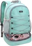 Vorspack Gym Backpack for Women - Small Gym Bag with Shoe Compartment Lightweight Sports Backpack Travel Backapck for Work College Hike - Green