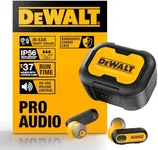 DEWALT True Wireless Bluetooth Earbuds — TWS Bluetooth Headphones — Wireless Earbuds with Type C Charging Case — Waterproof Wireless Earphones — Jobsite Pro-X1 Premium Sound for Outdoor Work